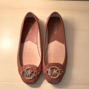 Michael Kors cognac flats, never worn
